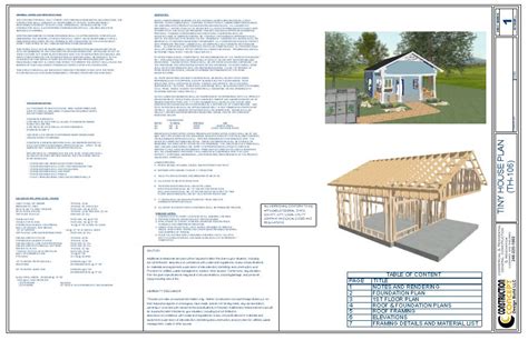 Tiny House Plan 500 Sq Ft Construction Concept Design Build Llc