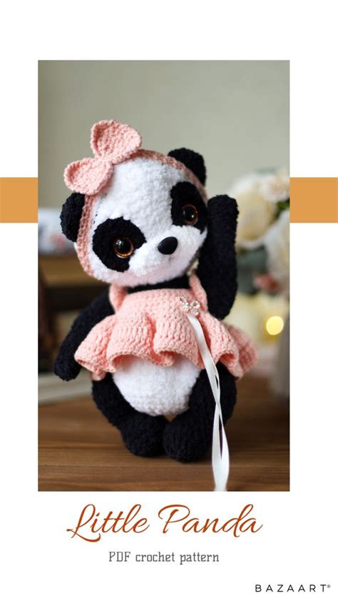 Panda Pattern Crochet Panda Amigurumi Panda Panda Tutorial Plush Panda