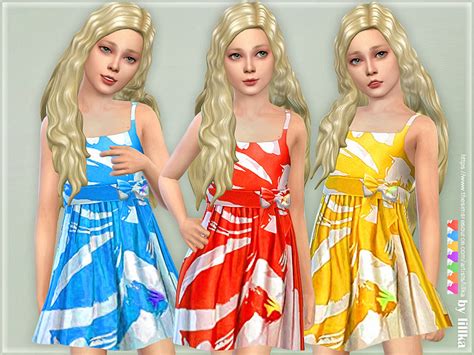 Girls Dresses Collection P144 The Sims 4 Catalog