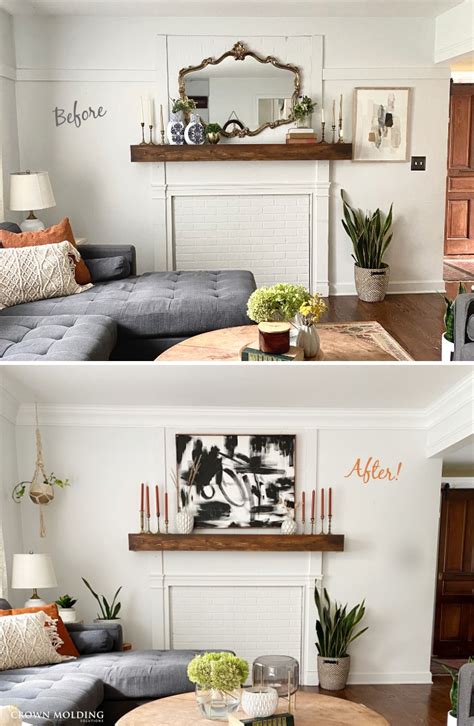 They don't need to be perfect. DIY Living Room Upgrade with Foam Crown Molding
