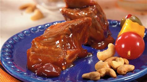 This roast also brings good flavor to the plate because the large amount of fat and connective tissue distributed throughout the meat. Slow-Cooked Hot-and-Spicy Riblets Recipe - Tablespoon.com