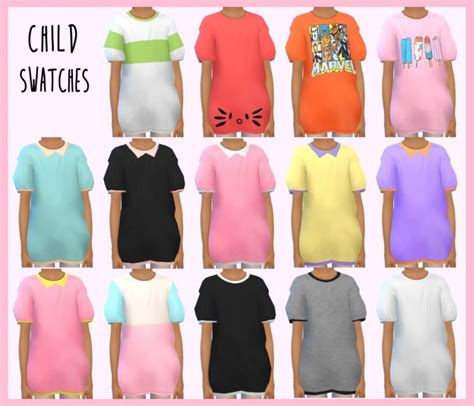 Oversized T Shirts All Ages At Dani Paradise Sims 4 Updates