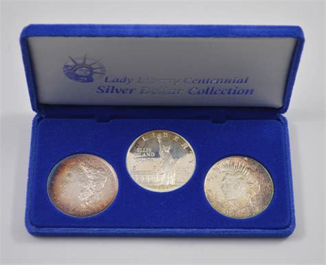 Silver Coin Set Lady Liberty Centennial Silver Dollar Historic Us