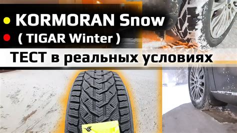KORMORAN Snow TIGAR Winter тест в реальных зимних условиях YouTube