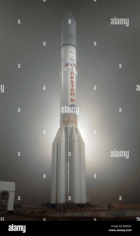 The Launch Of A Proton M Booster Rocket With A Breeze M Upper Stage At