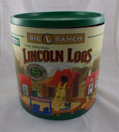 Hasbro Lincoln Logs Big L And Rocky Mountain Ranch Lot Lincoln Logs