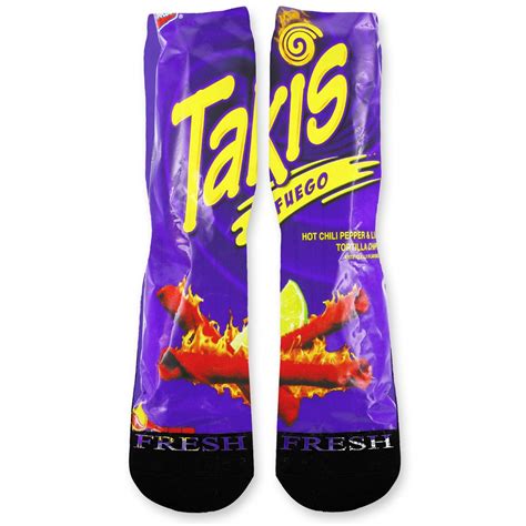 Yep, get in there and start tearing things apart. Takis Purple Custom Athletic Fresh Socks - Fresh Elites