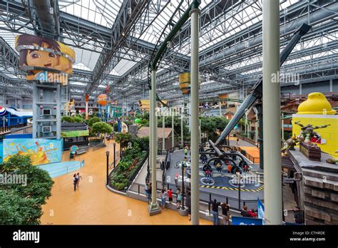 View Over Nickelodeon Universe Indoor Amusement Park In The Mall Of