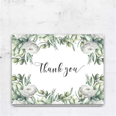 Thank You Card Funeral Template Printable With Customized Wording