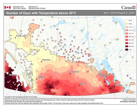 Map Of The Week High Prairie Temperatures The Canola Council Of Canada
