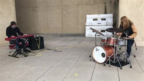 Jamming Outside Of The Fac Molly Plaisted And Andrew Wilcox Performing “stella By Starlight