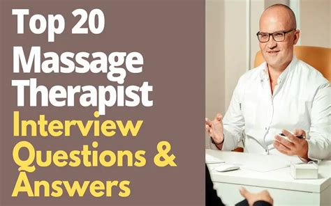 Top 20 Massage Therapist Interview Questions And Answers In 2024