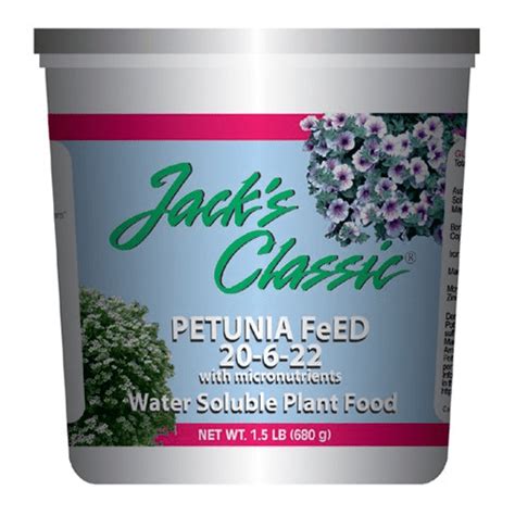 Jacks Petunia 20 6 22 Plant Food 15 Lbs Single Unit