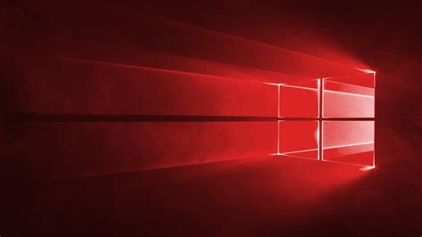 Red Windows 10 Hd Desktop Wallpaper Widescreen High Definition
