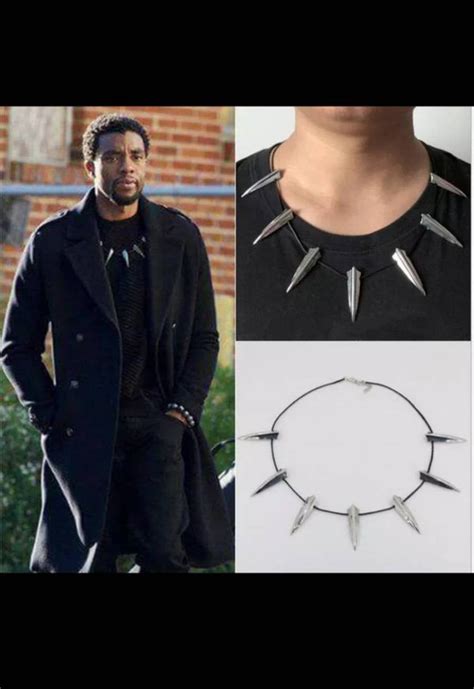 Black Panther Cosplay Necklace In 2021 Black Panther Necklace Black Panther Costume Black