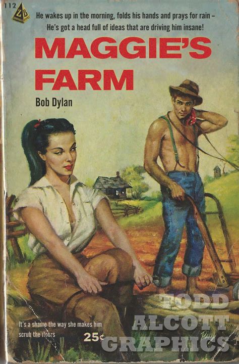 Bob Dylan Maggies Farm Pulp Novel Mashup Etsy Classic Bob Classic
