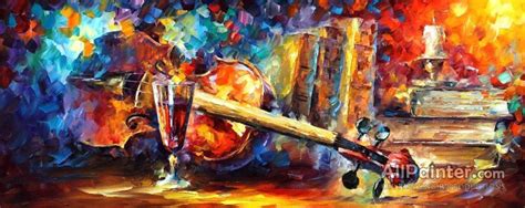 Leonid Afremov The Wisdom Of Music Oil Painting Reproductions For Sale