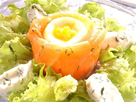 Ballotins de saumon fumé aux oeufs mollets Recette de Ballotins de