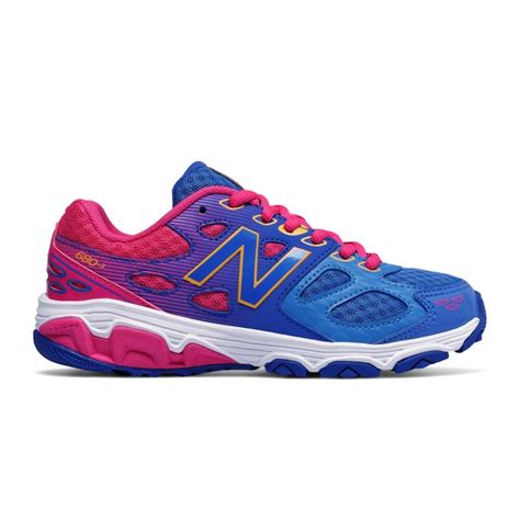 New Balance 680v3 - Kids Girls Running Shoes - Blue/Pink ...