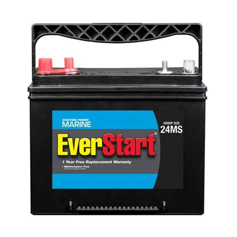 Everstart Marine Battery Group Size 24ms 1000 Ca
