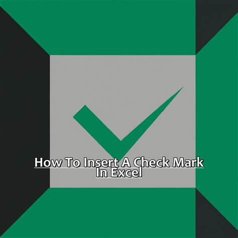 How To Insert A Check Mark In Excel ManyCoders
