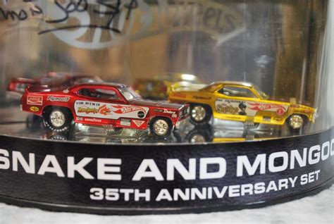 Snake And Mongoose 35th Anniversary Hot Wheels Autographed By Tom