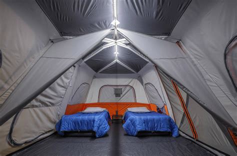 This Instant Setup Cabin Tent Has Built In Led Lighting For Lighted