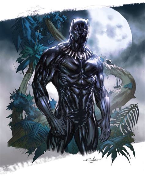 The Black Panther Protector Of Wakanda By Guile Sharp With Colors By