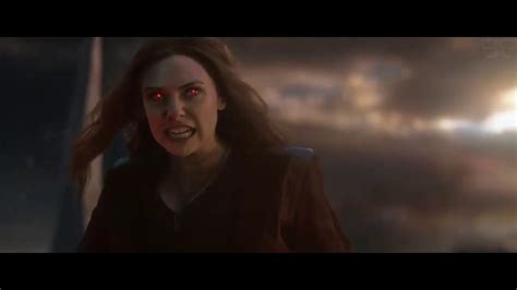 Avengers Endgame Scarlet Witch Vs Thanos Scene Youtube