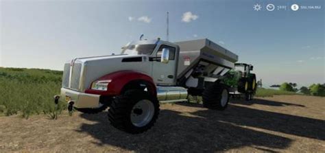 Fs19 Kenworth T880 Spreader Truck V2 Farming Simulator 19 Mods
