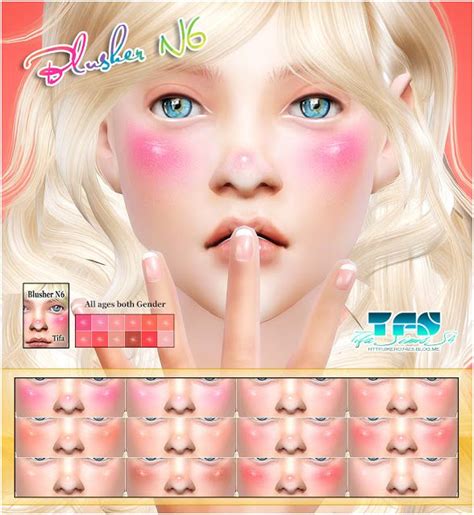 Sims 4 Ccs The Best Blush By Tifa Anime Makeup Kawaii Makeup Sims