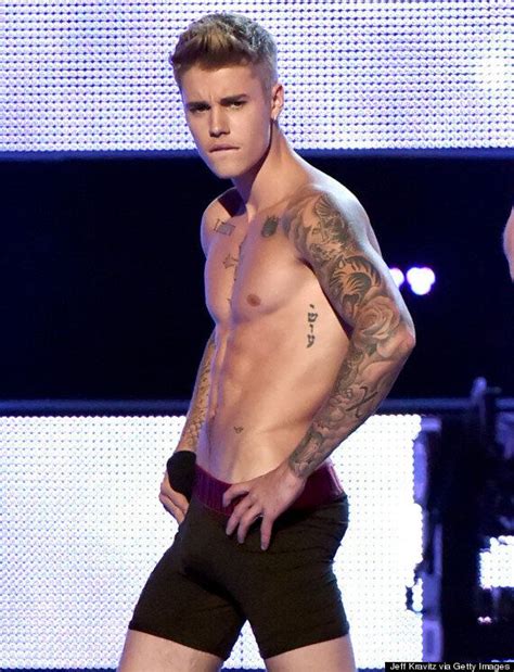 Justin Bieber Strips To His Calvin Klein Underwear Shows Off Toned