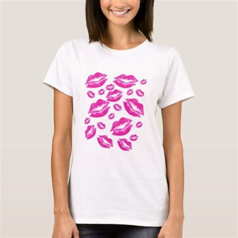 Cover Me In Pink Lipstick Kisses T Shirt Pink Lipstick Kiss Red Lipstick Kisses