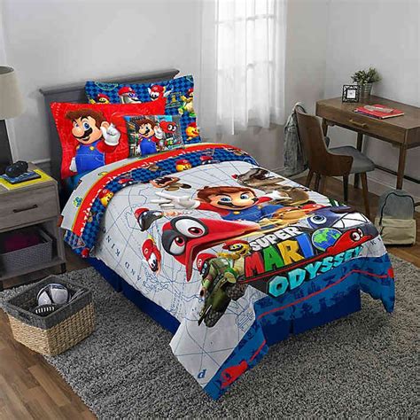 Super Mario 3 Piece Reversible Bedding Set Bed Bath And Beyond In 2020