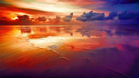 Brilliant Beach Sky Colors 1920x1080 Colorful Landscape Scenic