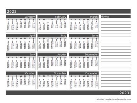 2023 Blank 12 Month Calendar In One Page Free Printable Templates Riset