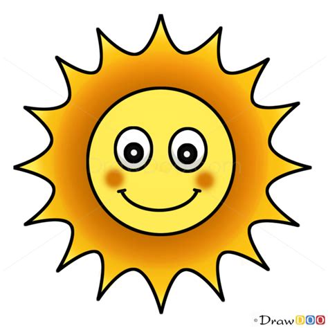 Sun Drawing For Kids