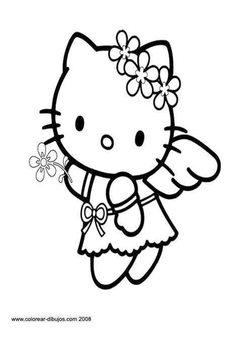 Dibujos De Hello Kitty Para Colorear Reverasite
