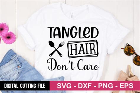 tangled hair dont care svg graphic by designdealy · creative fabrica