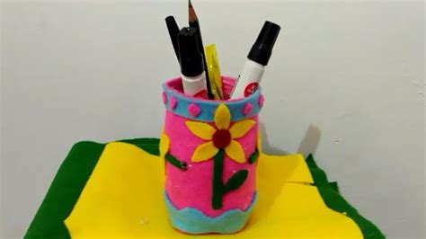 Cara Membuat Hiasan Tempat Pensil Dari Kain Flanel Art Mas Jeck