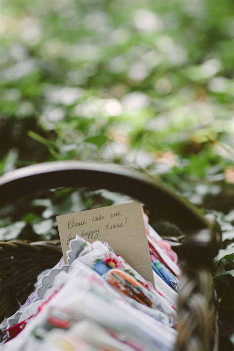 Scroll through wedding ceremony program ideas a wedding program is the first opportunity to convey your wedding style to guests. Complimentary Handkerchiefs for Guests During the Ceremony