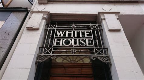 Wide View Of The White House Back Door Stock Photo Image Of Wide