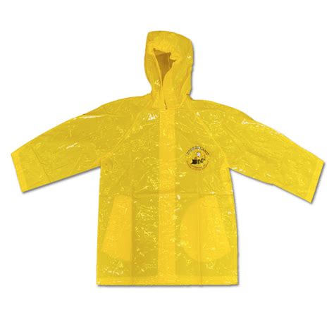 Pvc Raincoat Yellow Diggerland