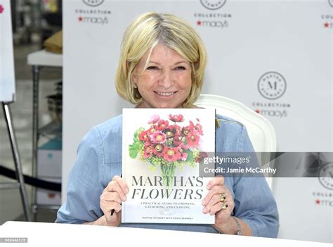 Martha Stewart Signs Copies Of Her New Book Marthas Flowers At