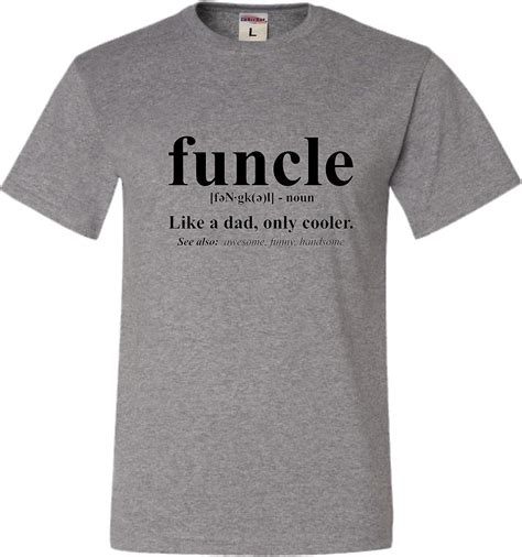 Adult Funcle Funny Uncle T Shirt Minaze