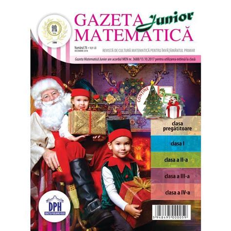 Gazeta Matematica Junior Nr 78 Decembrie 2018 Editura Didactica