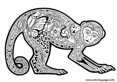 20 Free Printable Difficult Animals Coloring Pages For Adults