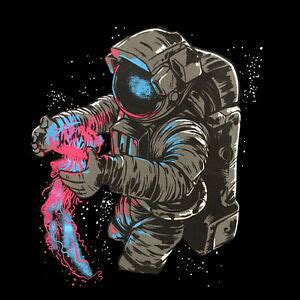 Astronaut with jellyfish is part of artist collection and its available for desktop laptop pc and mobile screen. Astronaut Jellyfish Space man Men's T-SHIRT graphic art ...
