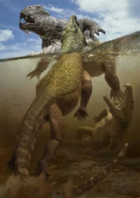 Before the asteroid hit earth, there were lots of volcanoes erupting in what we now call india. Walking With Monsters: Life Before Dinosaurs | Prehistoric ...