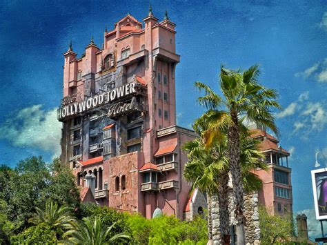 Tower Of Terror Disney World Textured Sky Photograph By Thomas